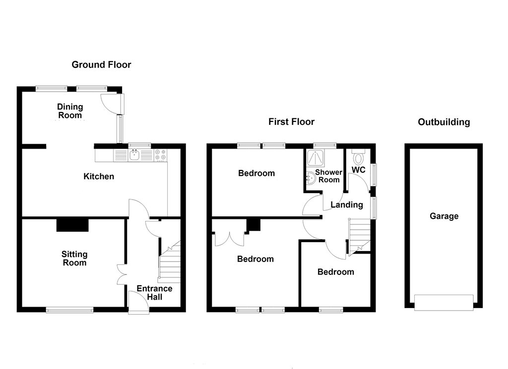 Lot: 84 - SEMI-DETACHED HOUSE FOR IMPROVEMENT - Internal floor plan